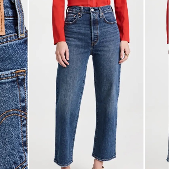 Levi's Denim - Levi’s Premium Ribcage Ankle Straight Dark Indigo 28x27